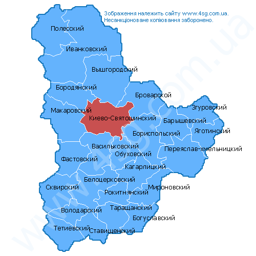 Карта киево святошинский район